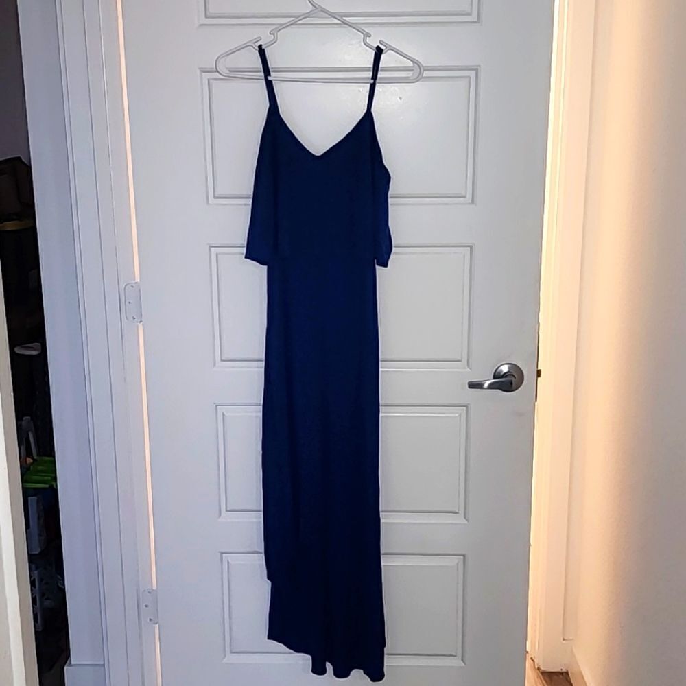 Blue High Low Maxi Dress - Picture 3 of 5